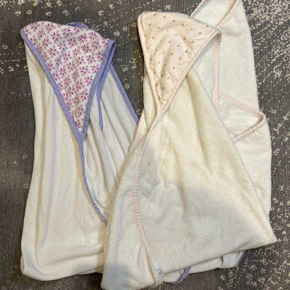 Lot x2 Girls Hooded Towel Bundle - Picture 1 of 4